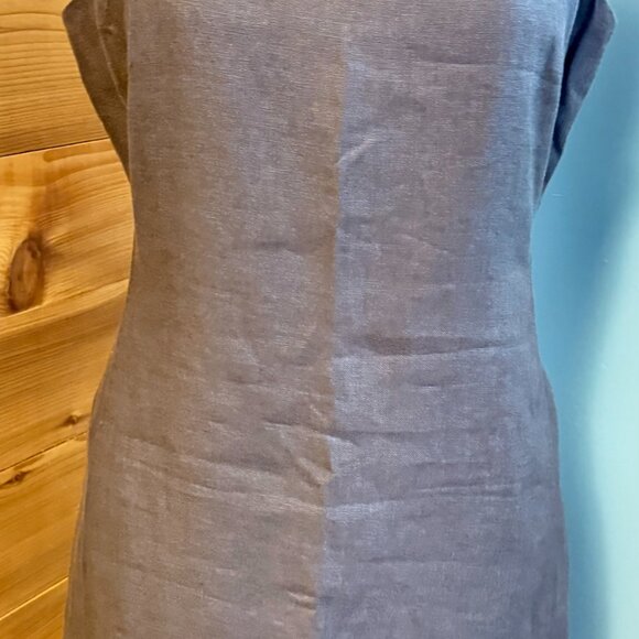 Talbots Classic Irish Linen Brown Sheath Dress Size 10 - Picture 7 of 10